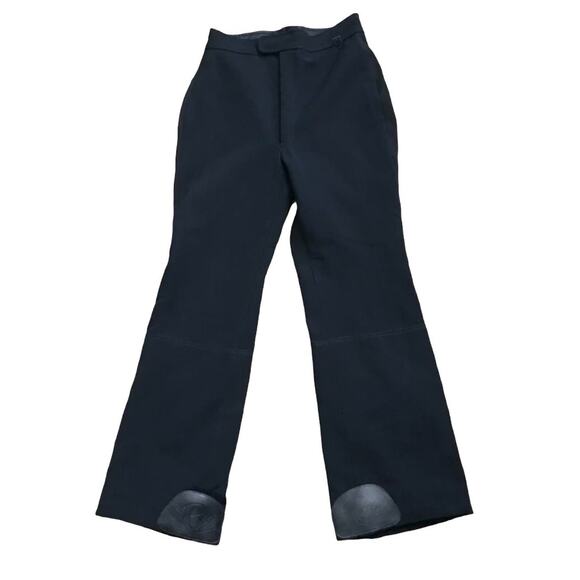 ROFFE Schoeller Womens Size 10 Long Vintage Black Wool Blend Boot Cut Ski Pants - Picture 1 of 8